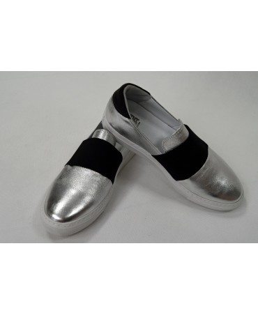 riani buty srebrne