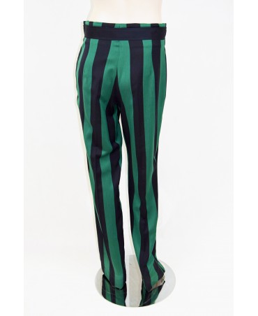 zielono-granatowe spodnie riani